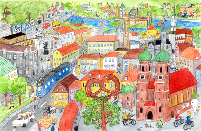 Wimmelbild M�nchen